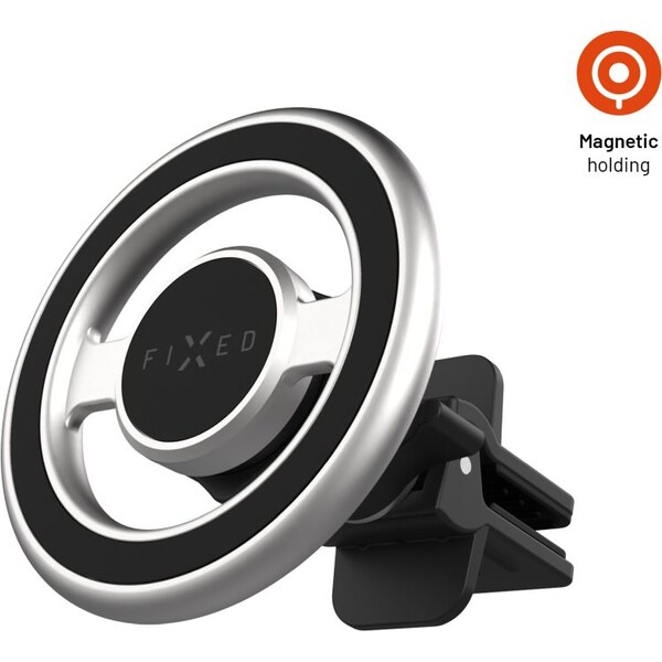 E-shop FIXED MagMount Vent MagSafe držiak do ventilácie strieborný