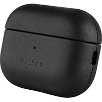 FIXED PodsLeather kožené púzdro pre Apple AirPods 3 čierne - Puzdra