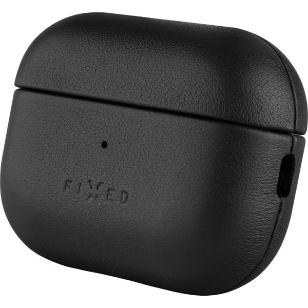 FIXED PodsLeather kožené púzdro pre Apple AirPods 3 čierne - Puzdra - Hlavný obrázok