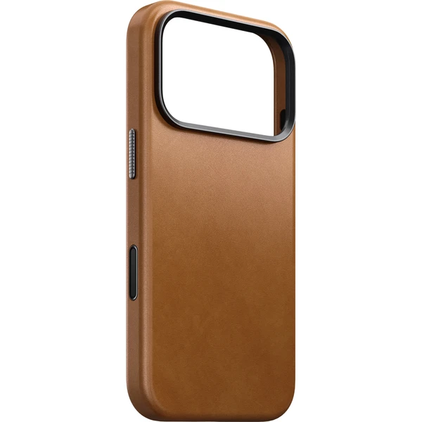 Nomad Traditional Leather MagSafe kožený kryt iPhone 18 Pro English Tan - Puzdra - Hlavný obrázok