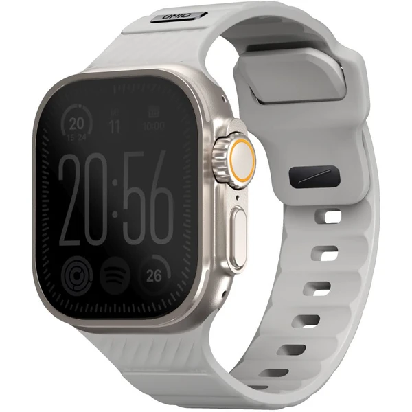 UNIQ Stride FKM Rubber vodeodolný remienok Apple Watch 49/45/44/42mm sivý - Remienky - Hlavný obrázok