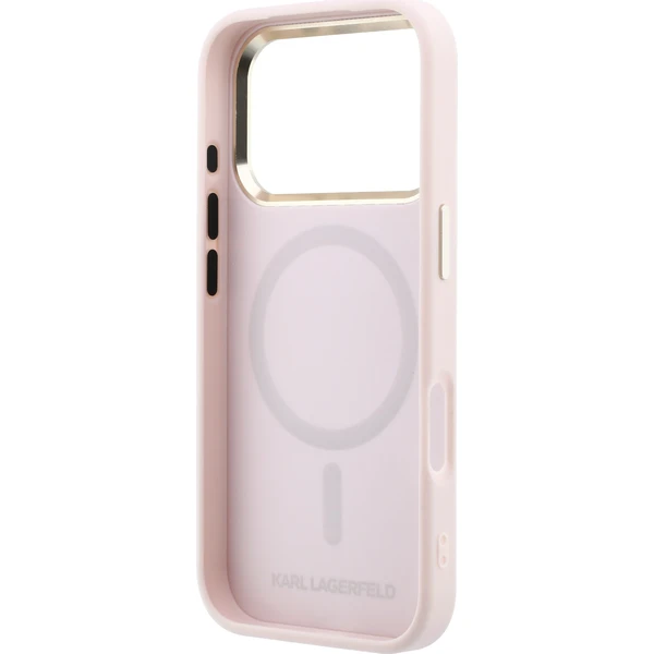 Karl Lagerfeld PU Perforated Monogram MagSafe Zadný Kryt pre iPhone 17 Pro Max Pink - Puzdra - Obrázok 7ae82e13b78247adb250427643451b31
