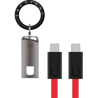 Taktický OODA loop kábel USB-C/USB-C červený - Káble a redukcie