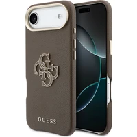 Guess PU Resin Logo kryt iPhone Air hnedý - Puzdra