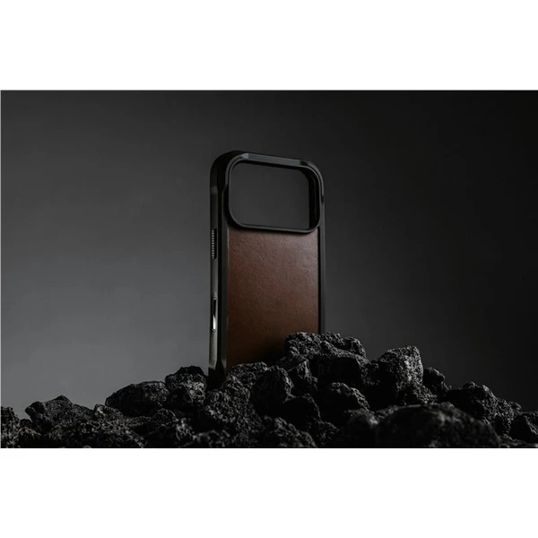 Nomad Rugged Leather Case (Horween) MagSafe kožený kryt iPhone 17 Pro Max Rustic Brown - Puzdra - Obrázok 7b0a472a19c141d0b6efb0746a4a6ada