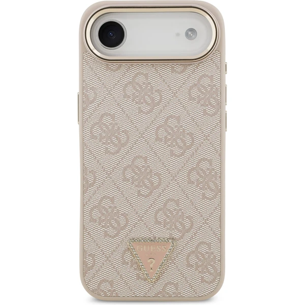 Guess PU Leather 4G Triangle Logo Gold Frame MagSafe kryt iPhone Air ružový - Puzdra - Obrázok 7b1a3340c59e416d9c9fed3a38ef70a2