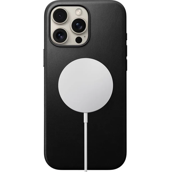 Nomad Modern Leather Case MagSafe kryt iPhone 16 Pro Max čierny - Puzdra - Obrázok 7b217ba0d9284e7889c01d5a2d740e07