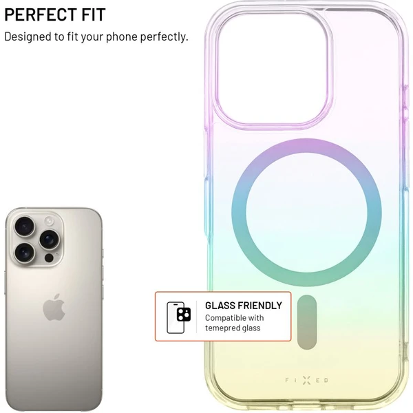 FIXED MagRainbow kryt s MagSafe Apple iPhone 16 Pro dúhový - Puzdra - Obrázok 7b2463f400e448d29f443583bb0d4b8d