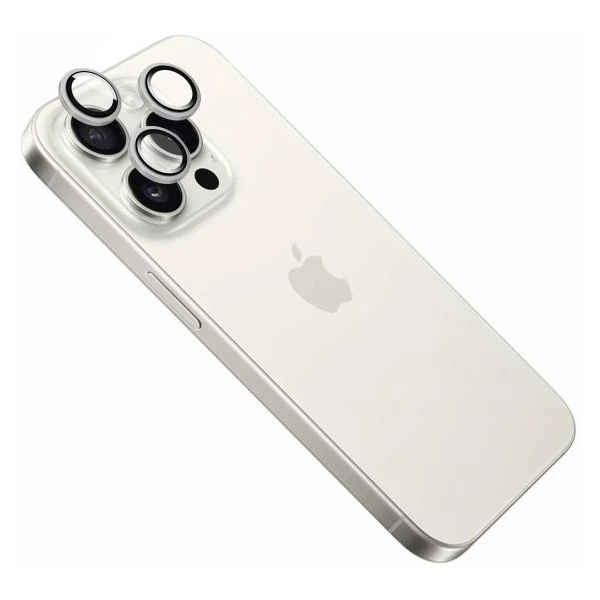 FIXED Camera Glass ochranné sklá Apple iPhone 16 Pro/16 Pro Max biely titán - Ochranné fólie a sklo - Hlavný obrázok
