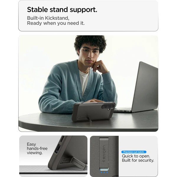 Spigen Tough Armor MagSafe kryt Samsung Galaxy S26 FE gunmetal - Puzdra - Obrázok 7b45dca1183943fabb159ecf845e674c