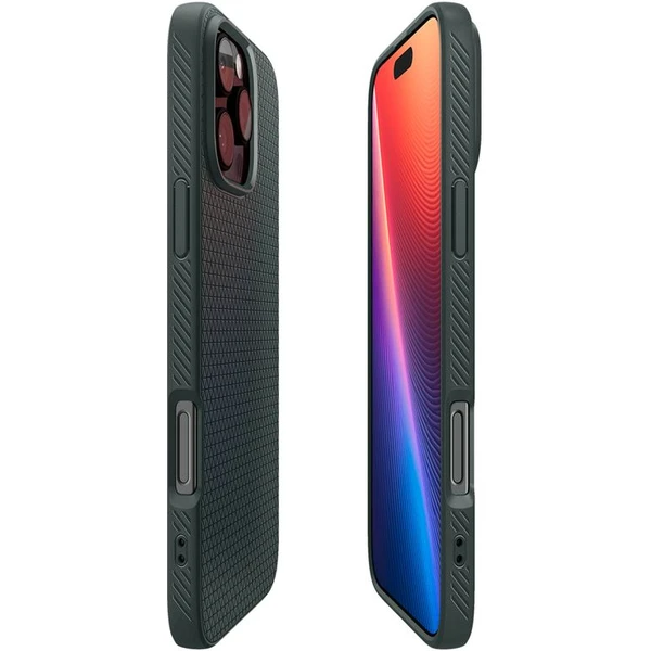 Spigen Liquid Air kryt iPhone 16 Pro Max abyss green - Puzdra - Obrázok 7b46fb224247439e9e86db6f8e9c37df