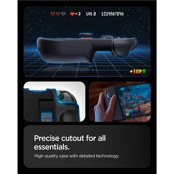 Spigen Dual Grip puzdro Nintendo Switch 2 čierne - Puzdra - Obrázok 7b4985d9884f424fbd26eceab9849ed8