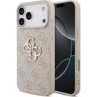 Guess PU 4G Metal Logo kryt iPhone 18 Pro Max ružový - Puzdra
