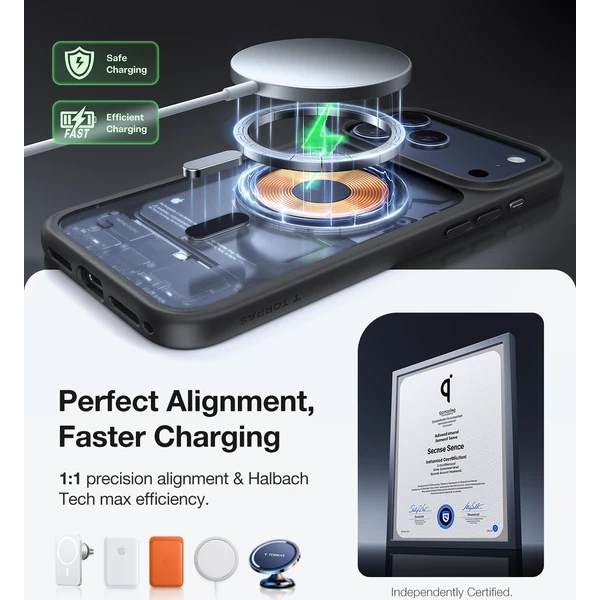 Torras Guardian MagSafe kryt iPhone 17 Pro Max čierny - Puzdra - Obrázok 7b7a3ab249e64173ad8b0541c691e5eb