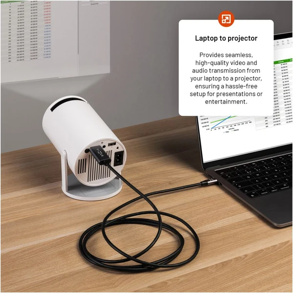 FIXED USB-C 3.1 Gen 2/HDMI HDMI 2.0 kábel, 18Gbps, 4K60HZ, 2m, sivý - Káble - Obrázok 7b801352018c428480097f68f50aaeb4