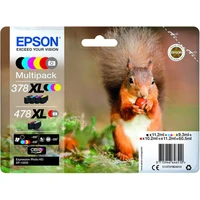 Epson 378XL / 478XL Squirrel Claria Photo HD 6farebný multipack - Tonery
