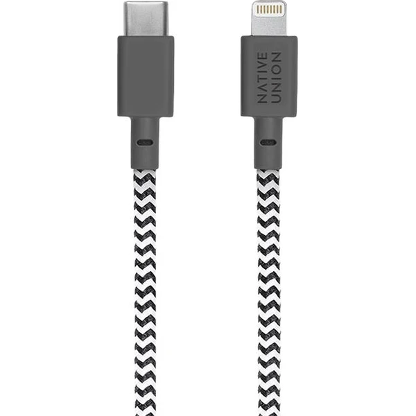 Native Union Night Cable USB-C/Lightning kábel 3m, 20W zebra - Káble a redukcie - Obrázok 7b92c94e8df94793a99eaa15509b32b2