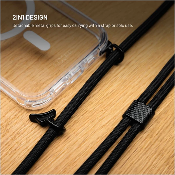 FIXED MagPure Neck kryt s čiernou šnúrkou na krk pre Apple iPhone 17 Pro - Puzdra - Obrázok 7b9826afad7f463e938f7be5feed9157