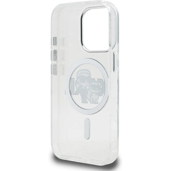 Karl Lagerfeld IML Glitter Karl a Choupette Sketch MagSafe kryt iPhone 15 Pre číry - Puzdra - Obrázok 7baab53edc8b4363a7a74e227be41164