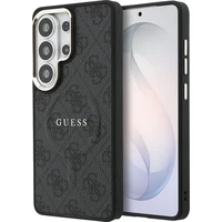 Guess PU Leather 4G Gold Frame Magnetický kryt Samsung Galaxy S26 Ultra čierny - Puzdra
