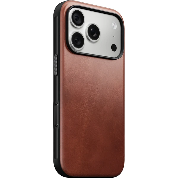 Nomad Modern Leather (Horween) MagSafe kožený kryt iPhone 17 Pro/18 Pro Olde Dublin - Puzdra - Hlavný obrázok
