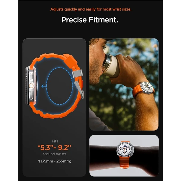 Spigen Silicone Band remienok Samsung Galaxy Watch8/Classic 46mm/44mm/40mm oranžový - Remienky - Obrázok 7be6b05e68a94c51bc3ffd372101e9af