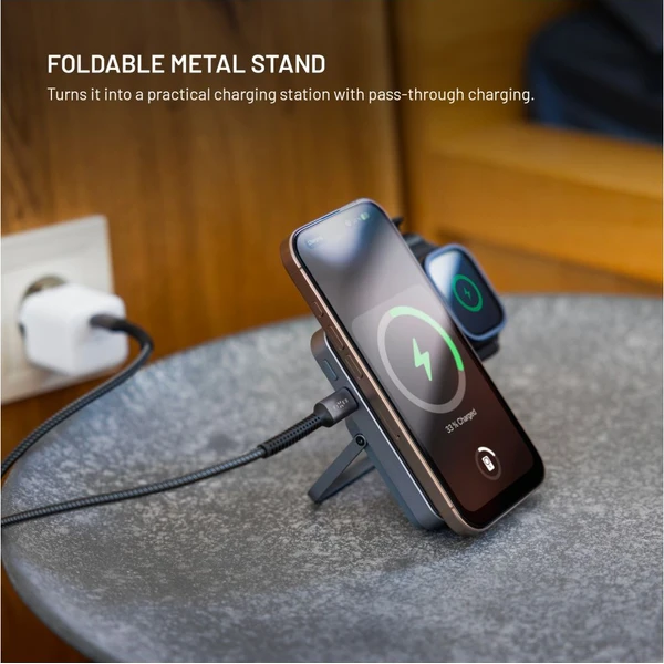 FIXED MagZen 5 Stojan MagSafe powerbanka 5000 mAh so stojanom (20W) sivá - Powerbanky - Obrázok 7bead2c2635542d8ab7339040fd36e19