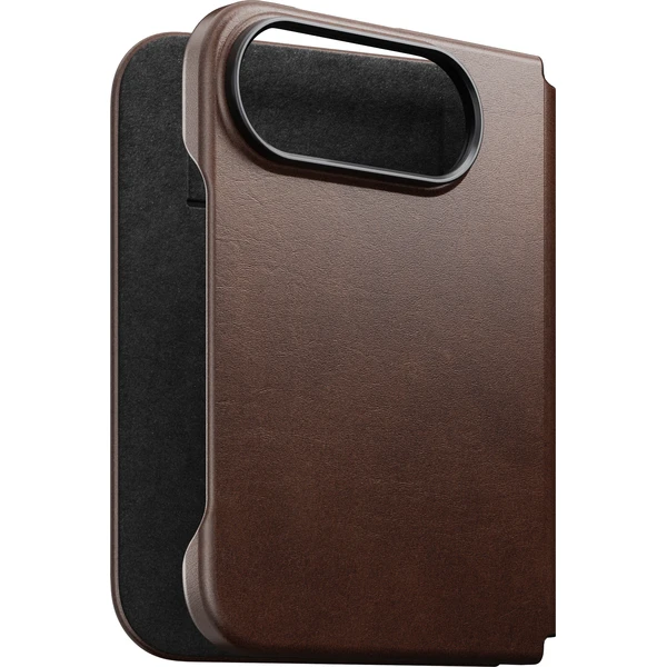 Nomad Traditional Leather Folio (Horween) MagSafe kožené puzdro iPhone Duo rustikálna hnedá - Puzdra - Obrázok 7c06856182674288b52f6facbffd39e6