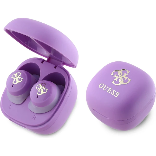 Guess 4G Logo Mini TWS bezdrôtové slúchadlá fialové - Slúchadlá - Hlavný obrázok