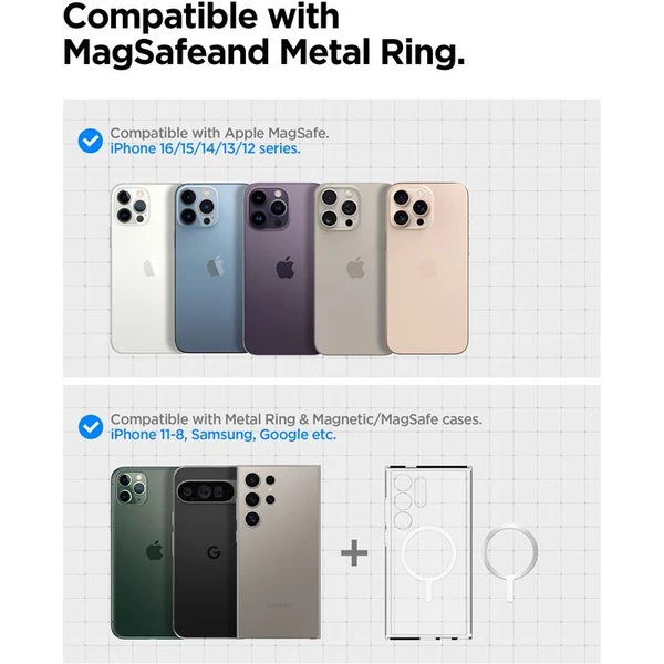 Spigen OneTap Pro 4 Airvent Hook Qi2 MagSafe držiak do mriežky ventilácie s nabíjaním čierny - Držiaky - Obrázok 7c29581f4f0e4f969607aaf2c2fe883d