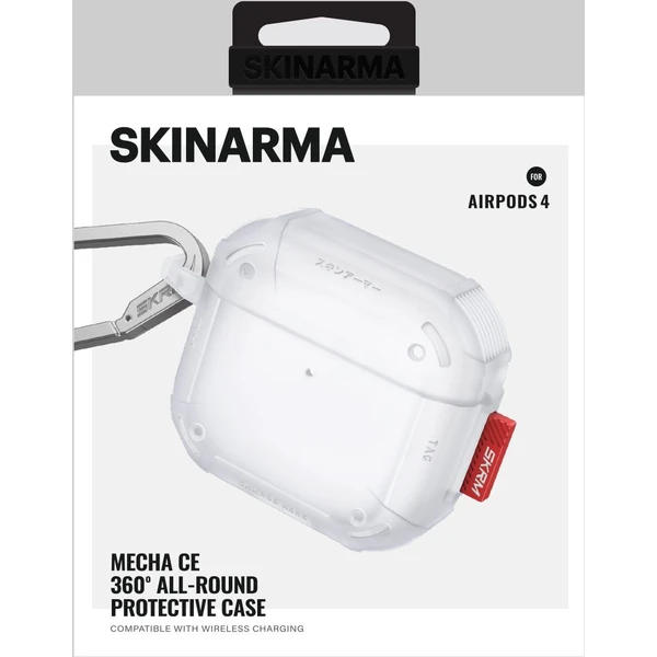 SKINARMA Mecha CE puzdro pre AirPods 4 biele - Puzdra - Obrázok 7c31e491f05b4e3ca5ad3f11789cc9aa