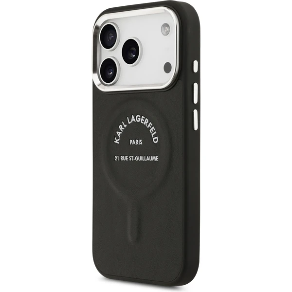 Karl Lagerfeld PU RSG Logo MagSafe kryt iPhone 17 Pro čierny - Puzdra - Obrázok 7c32adbd18d24d689bf00ff97273bada