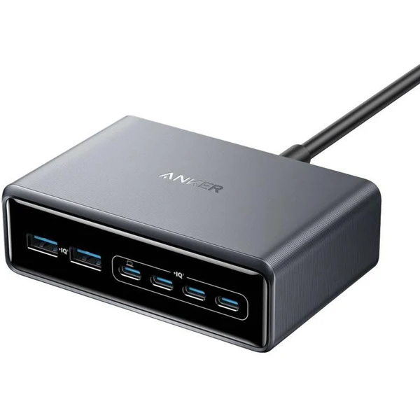 Anker nabíjacej stanice Prime 200W 4xUSB-C, 2xUSB čierna - Nabíjačky - Hlavný obrázok