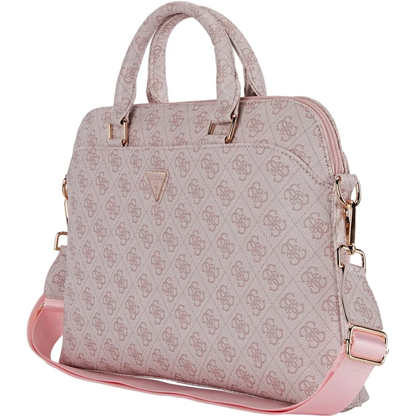 Guess PU 4G Triangle Logo taška na notebook 13/14/15" ružová - Crossbody - Obrázok 7c8e16a89580484bbbf69f3b036d9542
