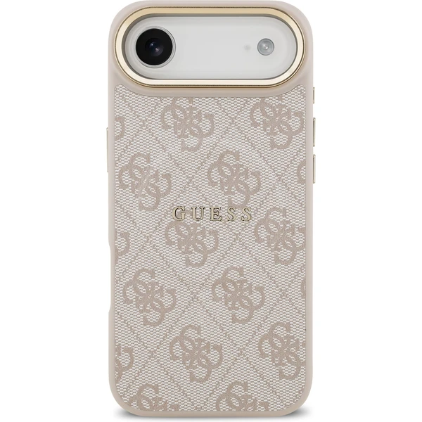 Guess PU Leather 4G Gold Frame MagSafe kryt iPhone Air ružový - Puzdra - Obrázok 7ca40552f22a436c988e050f40692e5f