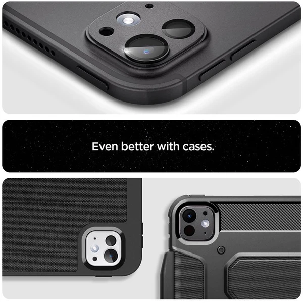 Spigen Glass TR EZ Fit Optik Metal sklo na fotoaparát iPad Pro 13" 2025/ iPad Pro 11" 2025 čierne - Ochranné fólie a sklo - Obrázok 7cbb942767e14658a642aa715653b4fc