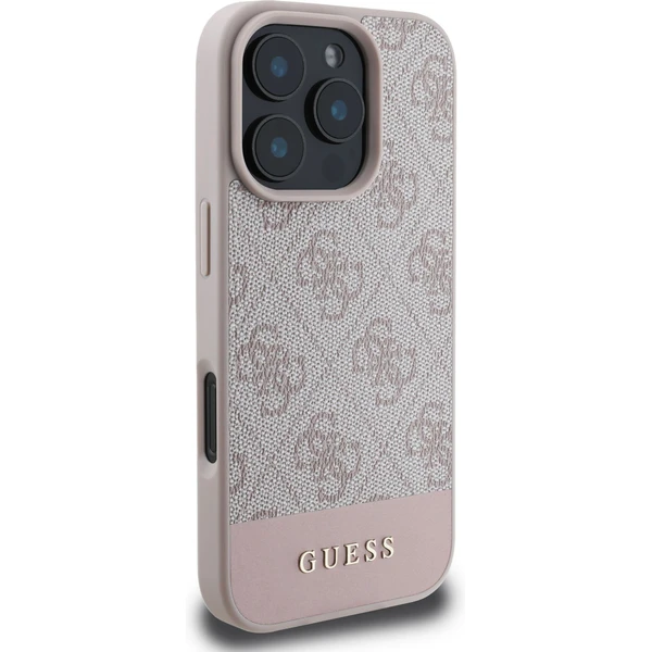 Guess PU 4G Stripe kryt iPhone 16 Pre ružový - Puzdra - Obrázok 7cc4868d06764a4792795785bfb778c5