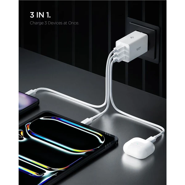 Spigen Essential 67W USB-C/USB-A nabíjačka (EE673EU) biela - Nabíjačky - Obrázok 7cd4bf0c584445cebe88ed41b81412b8