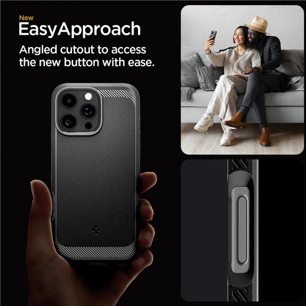 Spigen Rugged Armor MagSafe kryt iPhone 16 Pro matte black - Puzdra - Obrázok 7cd75ed2f4f04a1e8e15e69212d56882