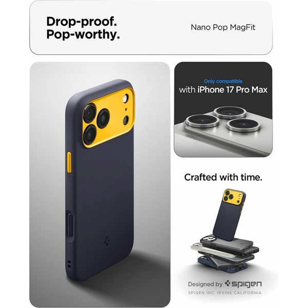 Spigen Nano Pop MagSafe kryt iPhone 17 Pro Max blueberry navy - Puzdra - Obrázok 7cf5244e51f048188bb3b925bd3f2624