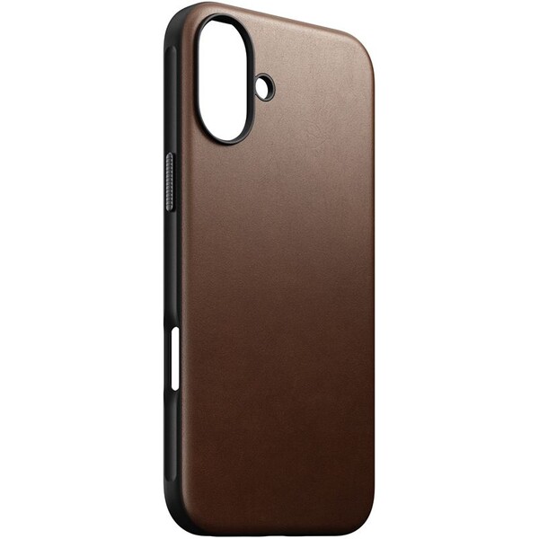 Nomad Modern Leather Case MagSafe kryt iPhone 16 Plus hnedý