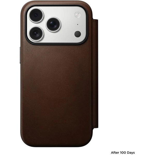 Nomad Modern Leather Folio MagSafe kožené púzdro iPhone 17 Pro Brown - Puzdra - Obrázok 7d17ccab593f4c309c327add32500e6e