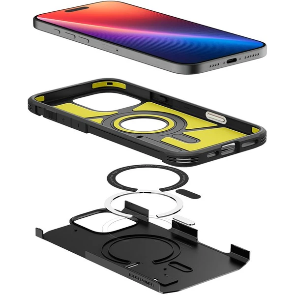 Spigen Tough Armor T MagSafe kryt iPhone 16 Pre čierny - Puzdra - Obrázok 7d22715def5d439a92ece53b03b9a20d