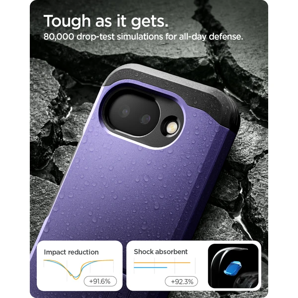 Spigen Tough Armor MagSafe kryt Google Pixel 10a ash violet - Puzdra - Obrázok 7d294a49a68546689dae1253624c72cd