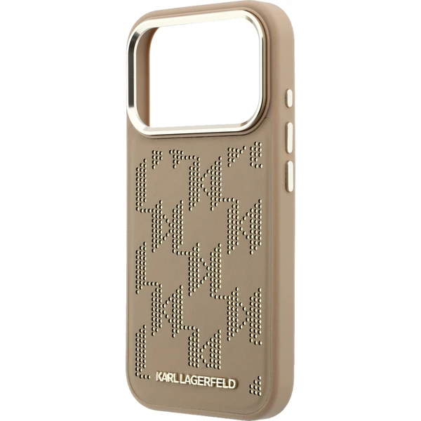 Karl Lagerfeld PU Perforated Monogram MagSafe Zadný Kryt pre iPhone 17 Pro Max Beige - Puzdra - Obrázok 7d4d6664acd148a69a1a2512c6f18ee2