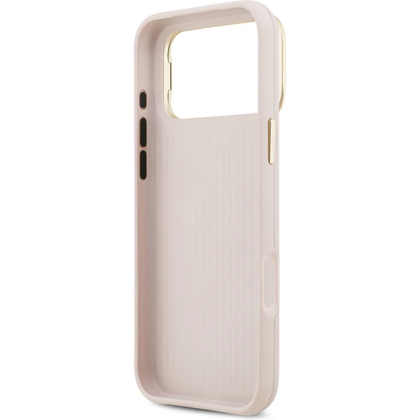 Guess PU Grained 4G Logo Stand Camera Frame kryt iPhone 17 Pro Max ružový - Puzdra - Obrázok 7d657e853ce9439b89ea3ebddabc6caf