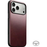 Nomad Modern Leather Case (Horween) MagSafe kožený kryt iPhone 17 Pro Max Burgundy - Puzdra