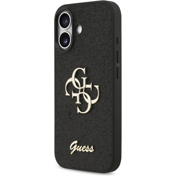 Guess PU Fixed Glitter 4G Metal Logo kryt iPhone 17 čierny - Puzdra - Obrázok 7d6fca19c1cc436dbf93479824ba197a
