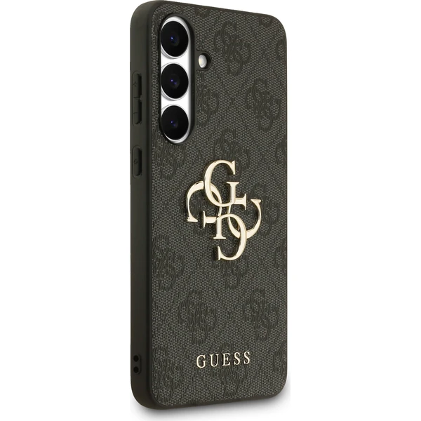 Guess PU 4G Metal Logo Zadný Kryt pre Samsung Galaxy S25 FE sivý - Puzdra - Obrázok 7d7889e8d9c549b4b43a315d39d63c5a