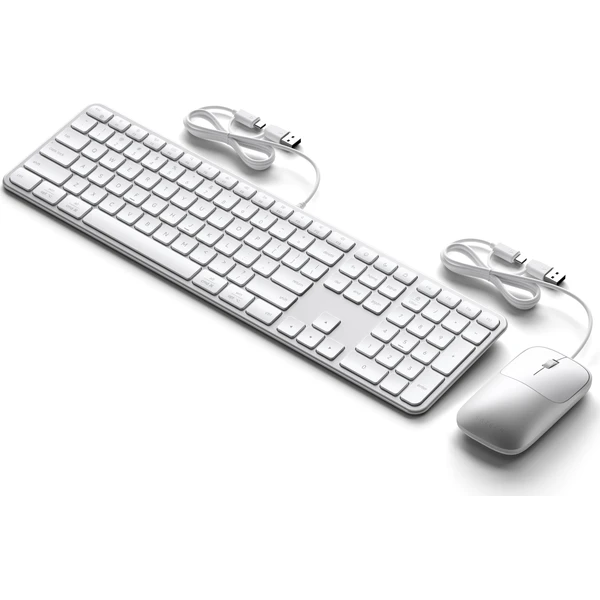 Satechi Slim CLX3 Wired Combo (Keyboard and Mouse) - US English - Silver - Klávesnicové sety - Obrázok 7d8f9e8efa3c4db083a29fe05c85a06c